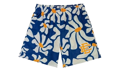EE BASIC SHORT "SS24 - Blue Daisies/Yellow" EE782