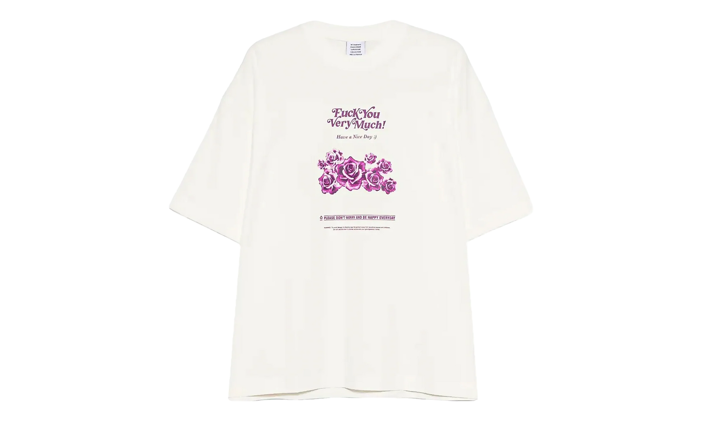 Fuck You Very Much T-Shirt "Vanilla" ME76TR263V VANI