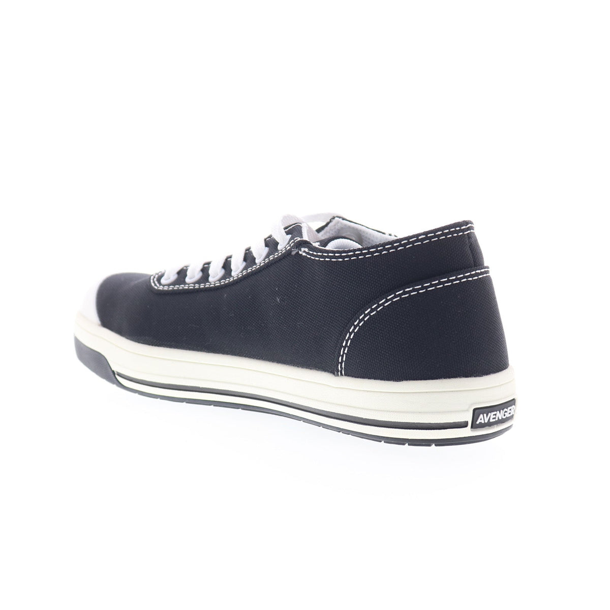 Avenger Blade 6 Eye Aluminum Toe A320 Mens Black Canvas Work & Safety Shoes