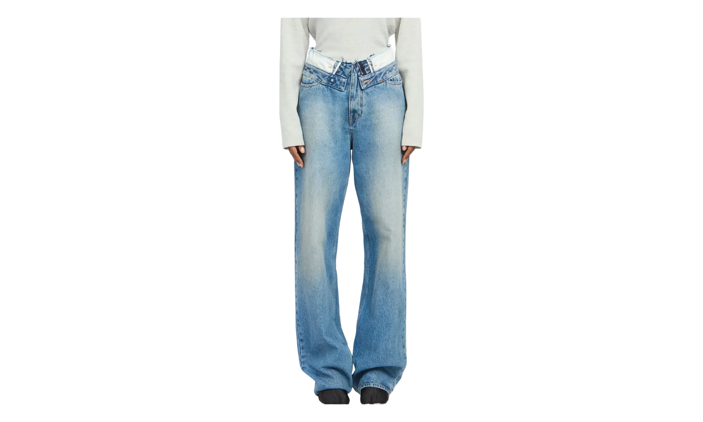 5-Pocket Straight Leg Jeans WMNS "Light Blue" S52LA0271 M30058 965