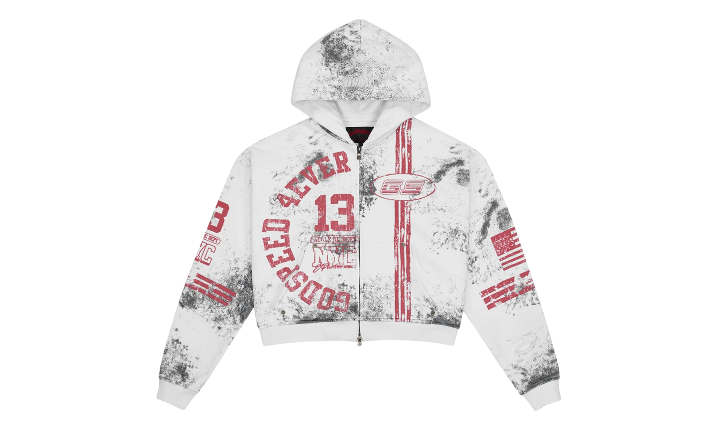 Roadster Zip Hoodie "Dirty White" GS077