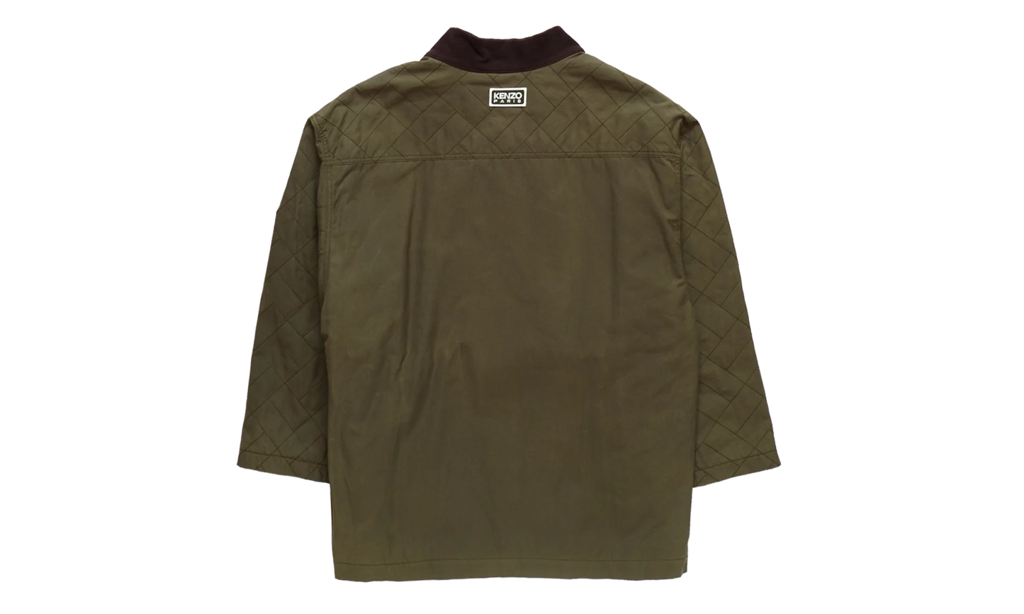 Weave Kimono Coat "Dark Green" FF65MA1469HD51