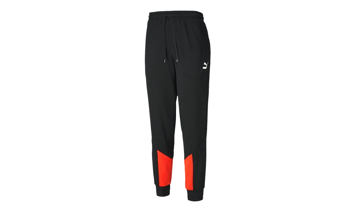 Iconic MCS Track Pants "Puma Black / Lava Blast" 596445 51