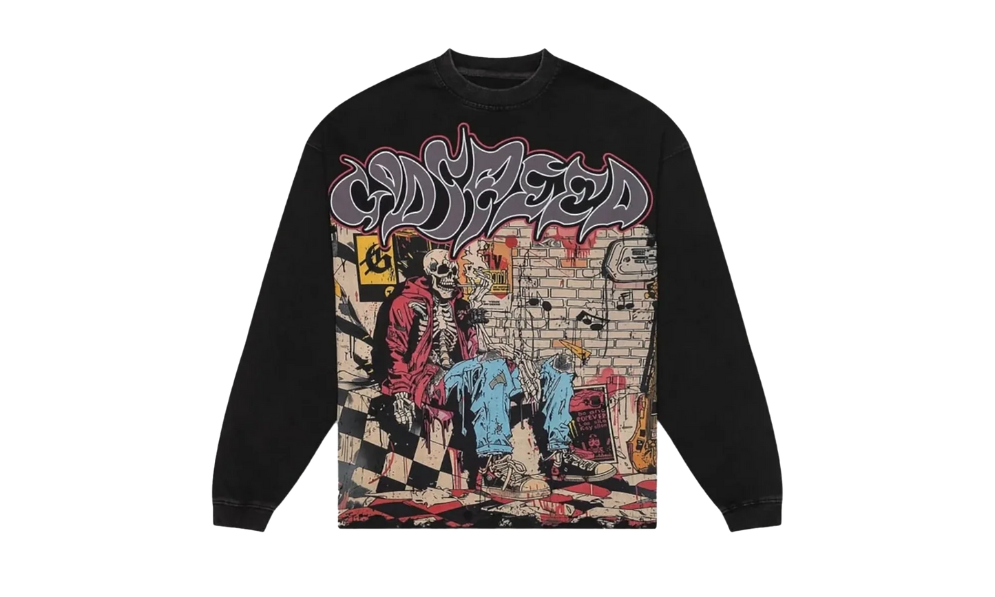 Stoner Long Sleeve Tee "Black Wash" BFI6CUG9
