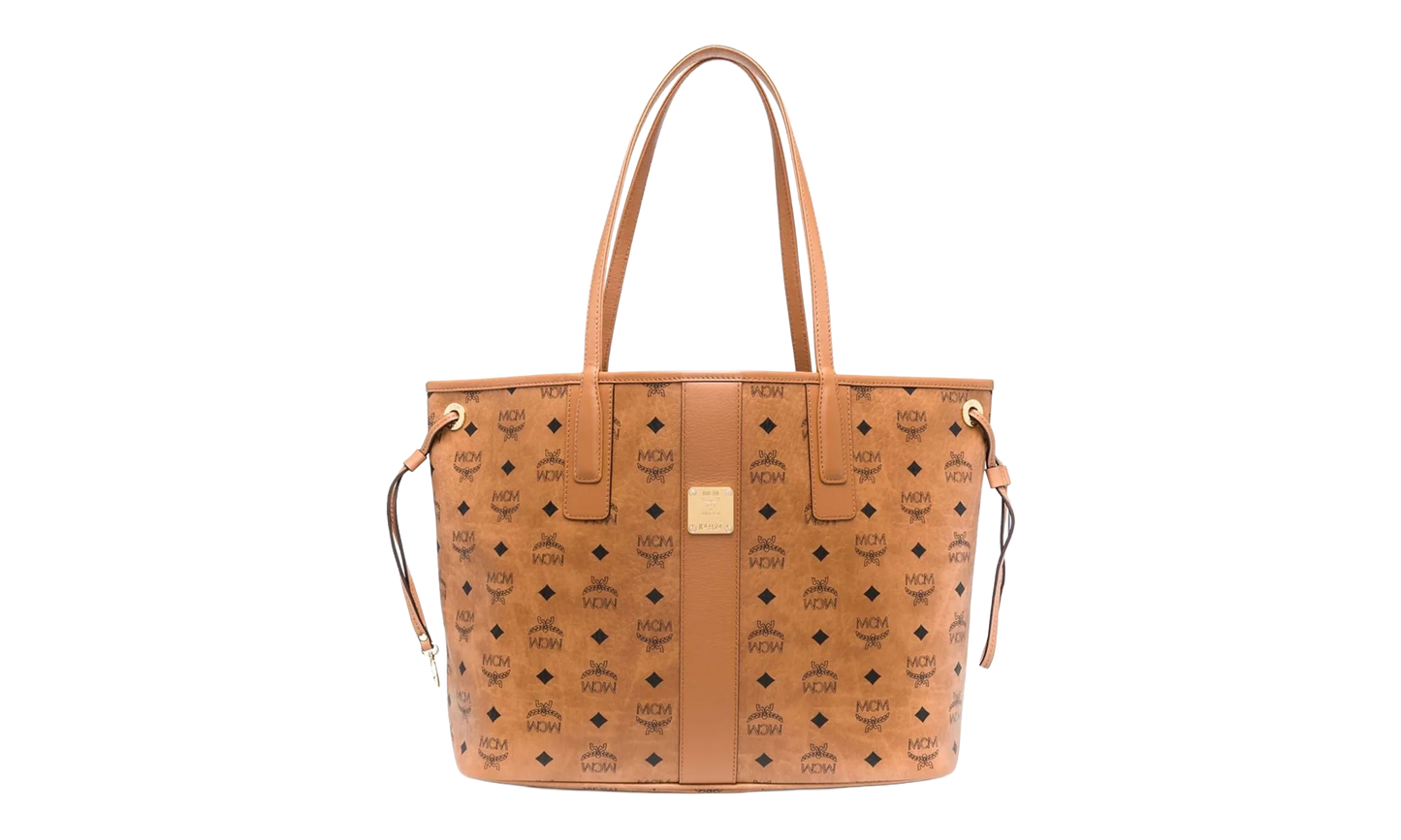 Liz Vi Shopper Reversible Bag "COGNAC - Medium" MWPCSVI01 COGNAC