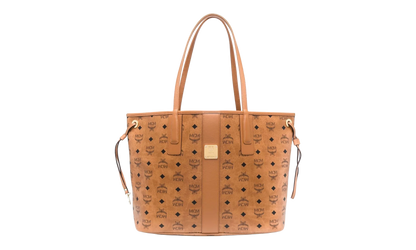 Liz Vi Shopper Reversible Bag "COGNAC - Medium" MWPCSVI01 COGNAC