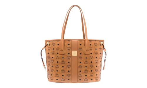 Liz Vi Shopper Reversible Bag "COGNAC - Medium" MWPCSVI01 COGNAC