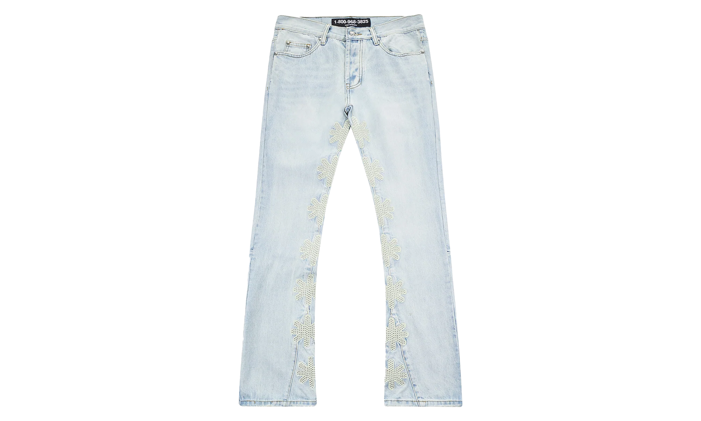 Studded Denim Pants "Bone" LSDSSBO
