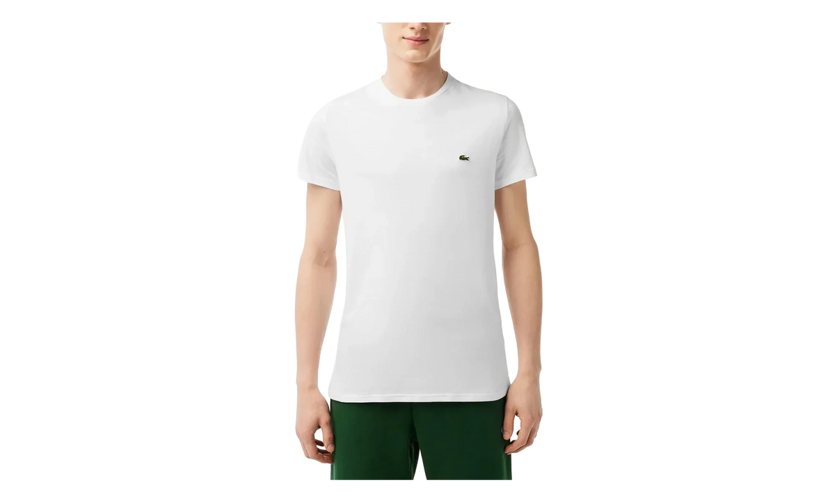 Crew Neck Pima Cotton Jersey T-shirt "White" TH6709 001