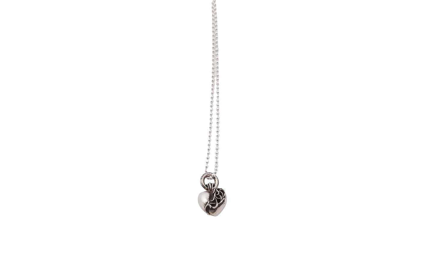 Heart Pendant & Ball Chain "Silver" CHRM0662
