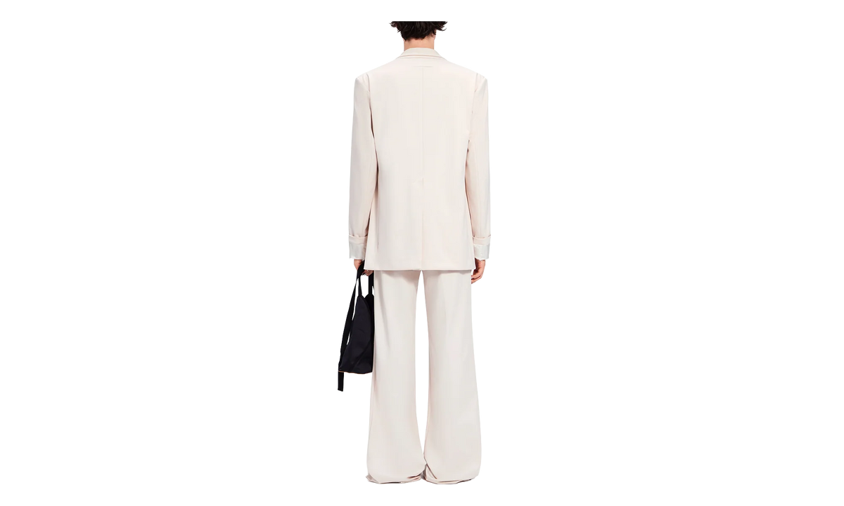 Jersey Single Breast Blazer Jacket "Ivory" S62BN0080S24477102