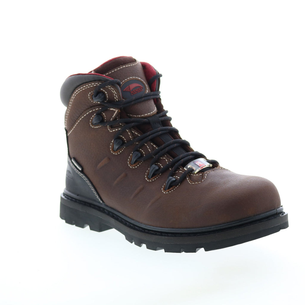 Avenger Hammer Electrical Hazard WP Mens Brown Extra Wide 4E Work Boots