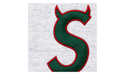 Devil S Logo Zip Up Hooded Sweatshirt "SS26 - Heather Grey" SU27312