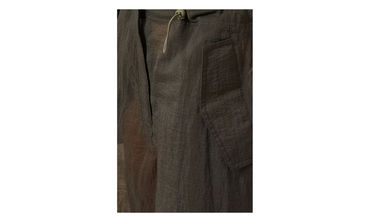 Nuru Sheer Parachute Pant "Dark Brown" KITH60