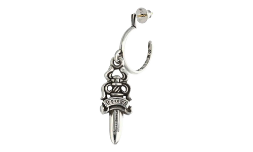 Dagger' Hoop Earring "Silver" CHRM0946
