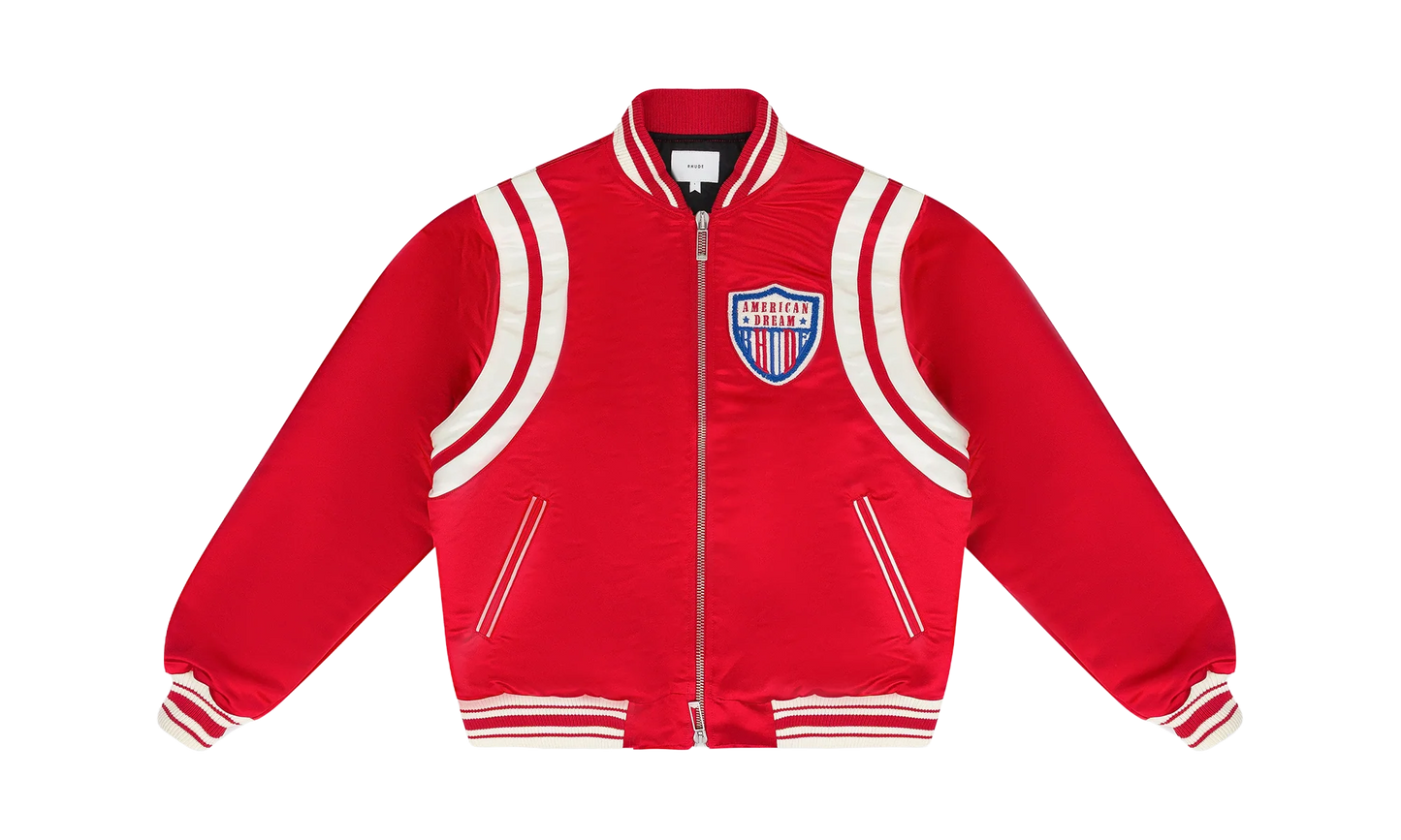 Satin Varsity Jacket "Red" RHPS24JA08613135