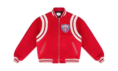 Satin Varsity Jacket "Red" RHPS24JA08613135