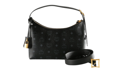 Small Aren Hobo in Visetos "Black" MWHESTA01BK001