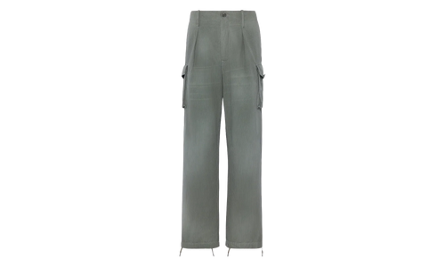 Cotton Blend Cargo Pants "Sage" S50KA0708M356851809