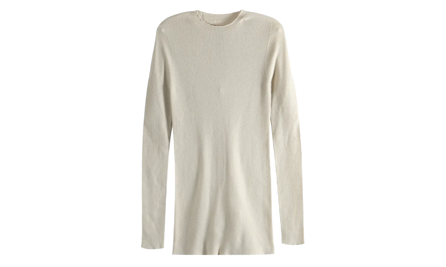 Ribbed Round Neck Top "Sand" RU01F2637 RIBM 138