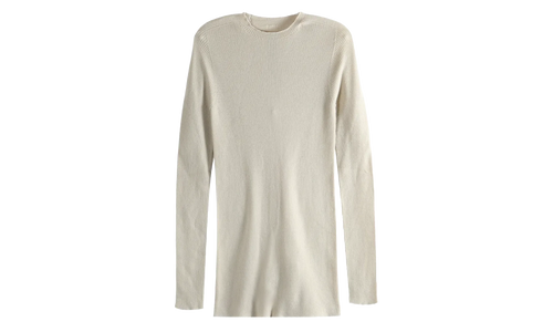 Ribbed Round Neck Top "Sand" RU01F2637 RIBM 138