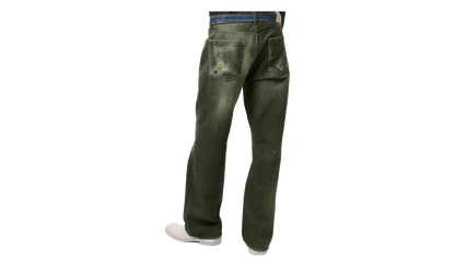 Digital Aurora Print Third Cut Jeans "Black" M2265TD