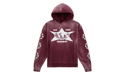 Cowrie Shell Hoodie "Maroon" BAR22