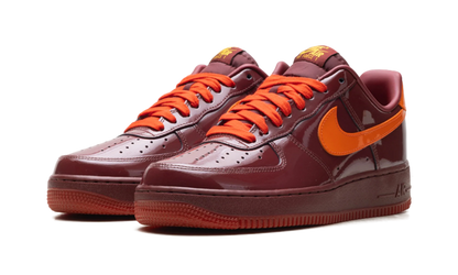 Air Force 1 Low "Patent Leather Dark Team Red Safety Orange" IO4489 601