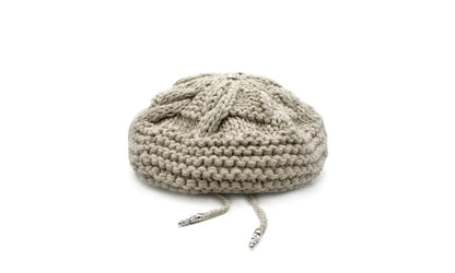 cashmere cross button beret "Bone" CHRM0661