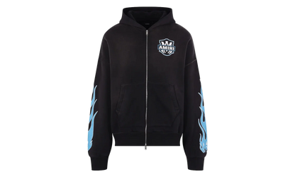 MA Flames Zip Hoodie "Black" AMTOJR1113 001