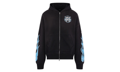 MA Flames Zip Hoodie "Black" AMTOJR1113 001
