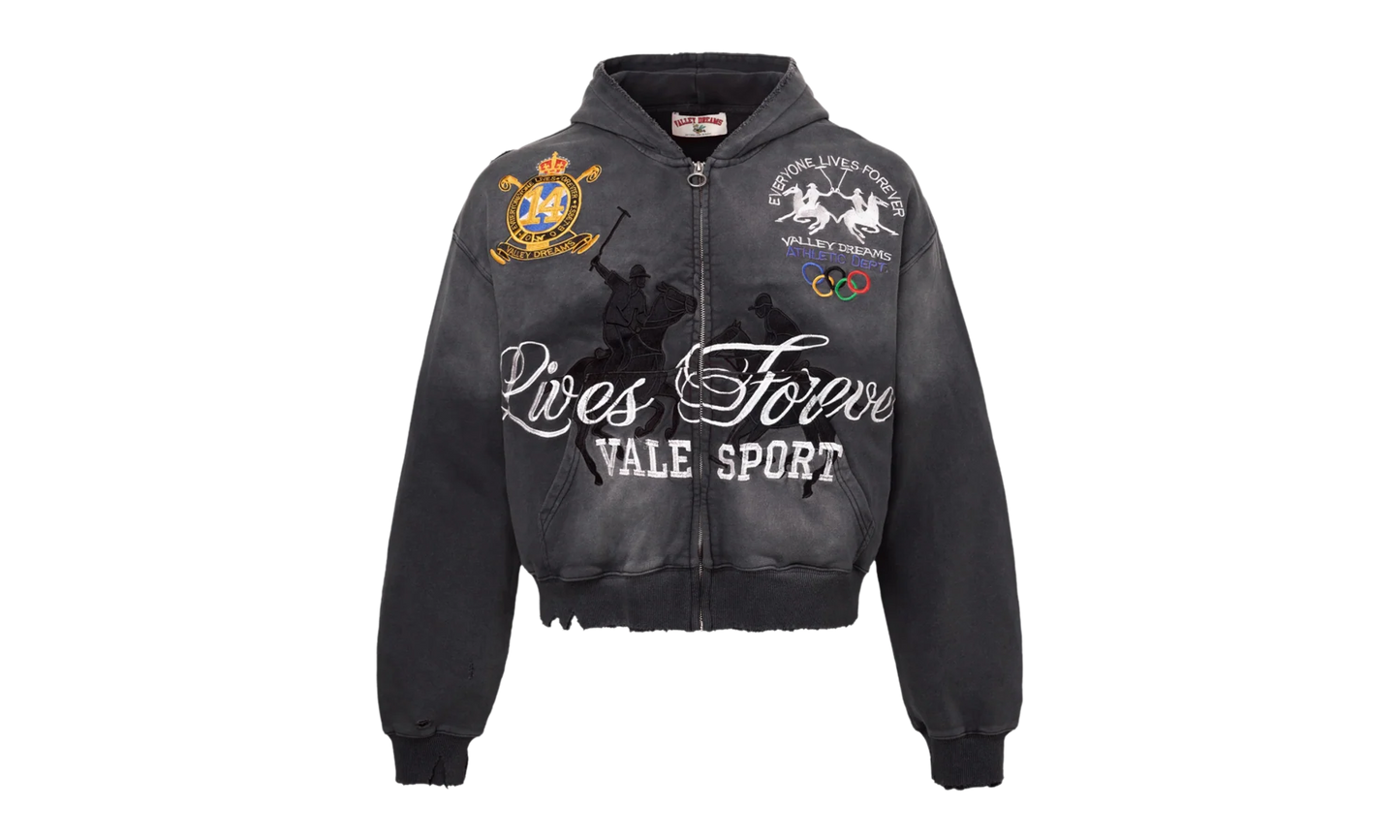Black Rock Zip-Up Hoodie "Black" VAL181