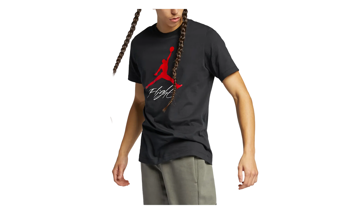 Jordan Jumpman Flight T-Shirt "Black / Gym Red" AO0664 010