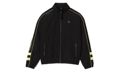Contrast Water Resistant Zipped Taffeta Jacket "Black / Yellow" BH1607 6TV