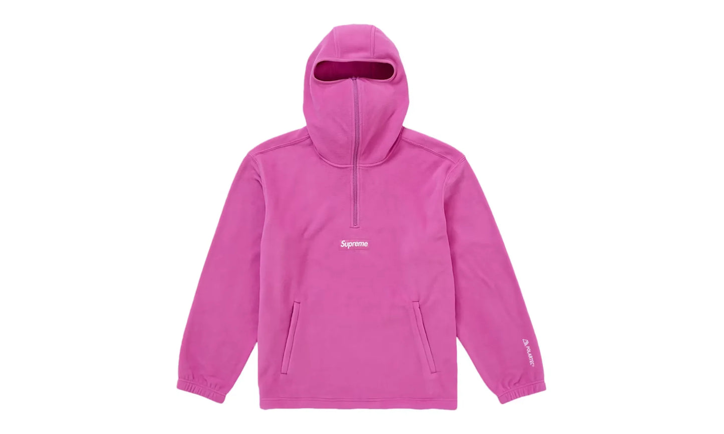 Polartec Face Mask Half Zip Hooded Sweatshirt "Polartec Pink" SU26862