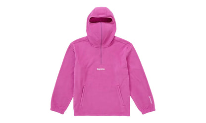 Polartec Face Mask Half Zip Hooded Sweatshirt "Polartec Pink" SU26862