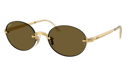 A$AP Rocky Rimless Oval "Arista / Brown Gold" 0RB3929 001/73