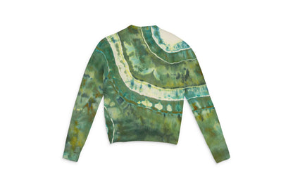 Ma Tie Dye Cashmere Crewneck Sweatshirt "Green" SS22MKL007_GREEN