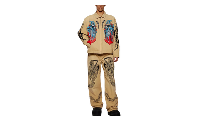 Painted Reaper Logo Carhartt Jacket "Tan / Multi" SS253014B0151059