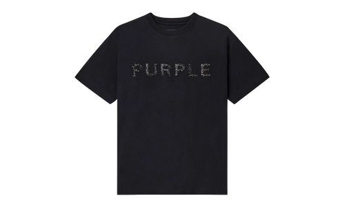 Crystals Textured SS Tee "Black" P104 TBMS226