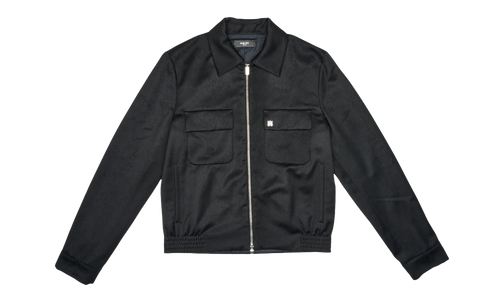 Double Pocket Zip Up Track Jacket "Black" PF23MTJ002 001