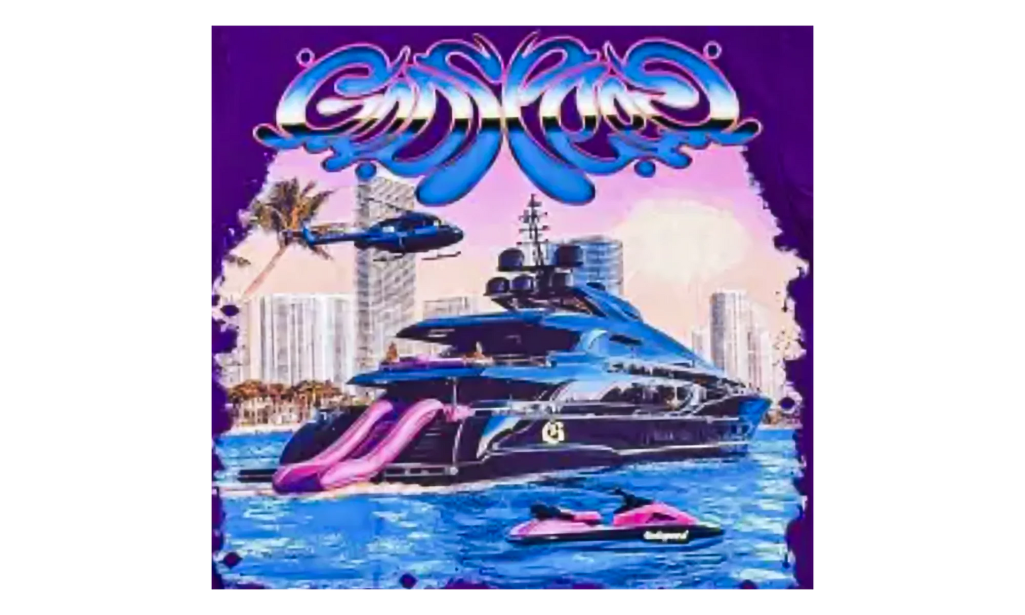 Miami Exclusive Yacht T-Shirt "Purple" GS177