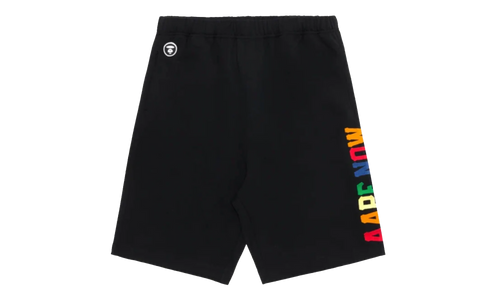AAPE Multi Color Logo Shorts "Black" P9GYG5ZRC