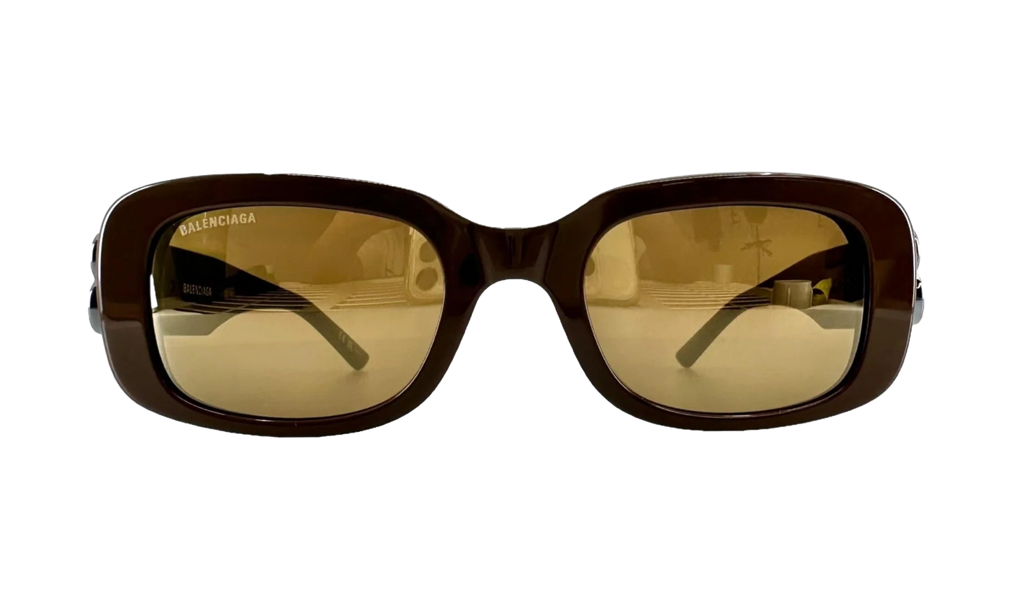 Acetate BB Hinge Oval Frame Sunglasses "Brown" BB0310SK 004
