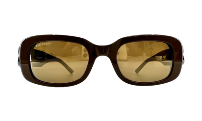 Acetate BB Hinge Oval Frame Sunglasses "Brown" BB0310SK 004