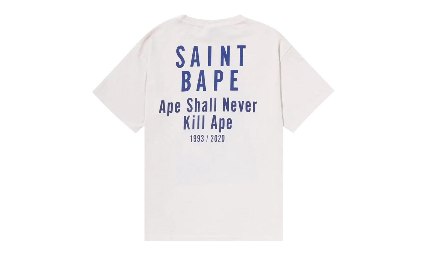 BAPE x Saint MXXXXXX Skull Tee "White" 1J23 109 902 WHITE