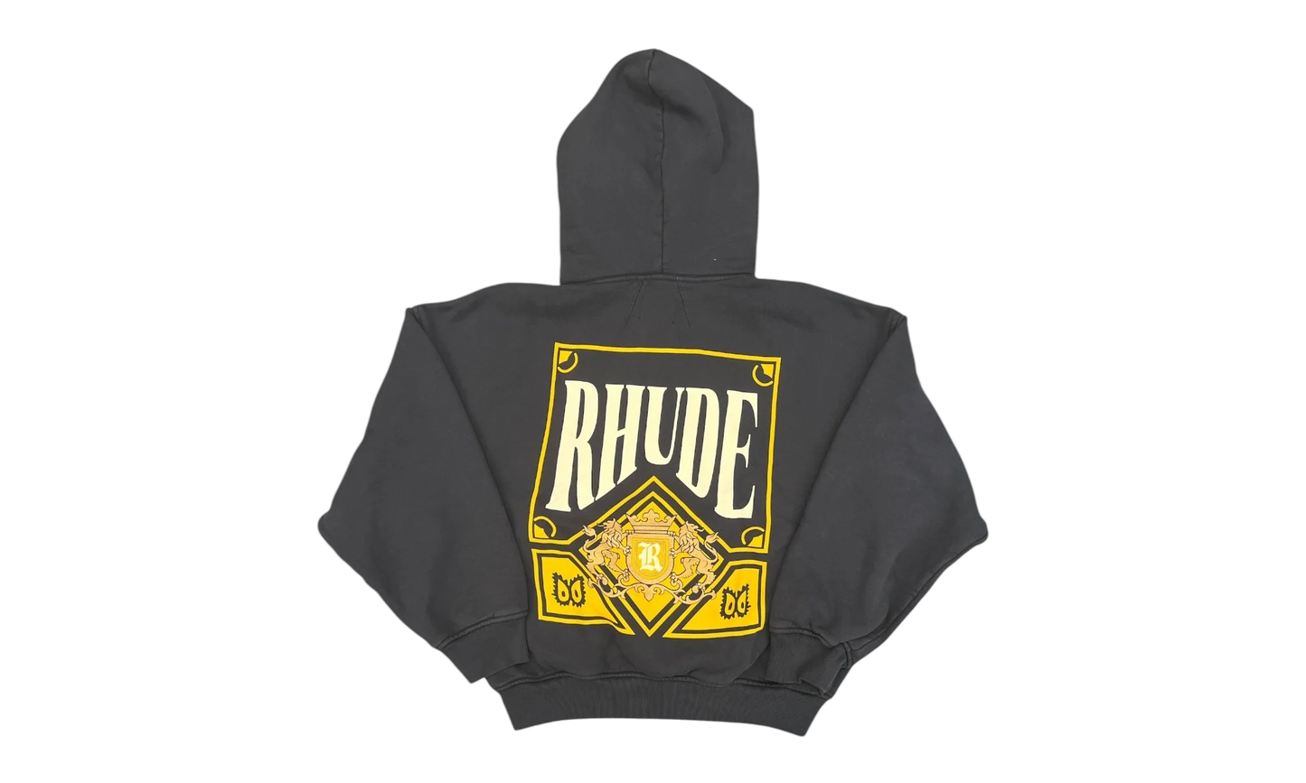 Playing Card Hoodie "Vintage Black / Yellow" RHSS26HO05012 BLK