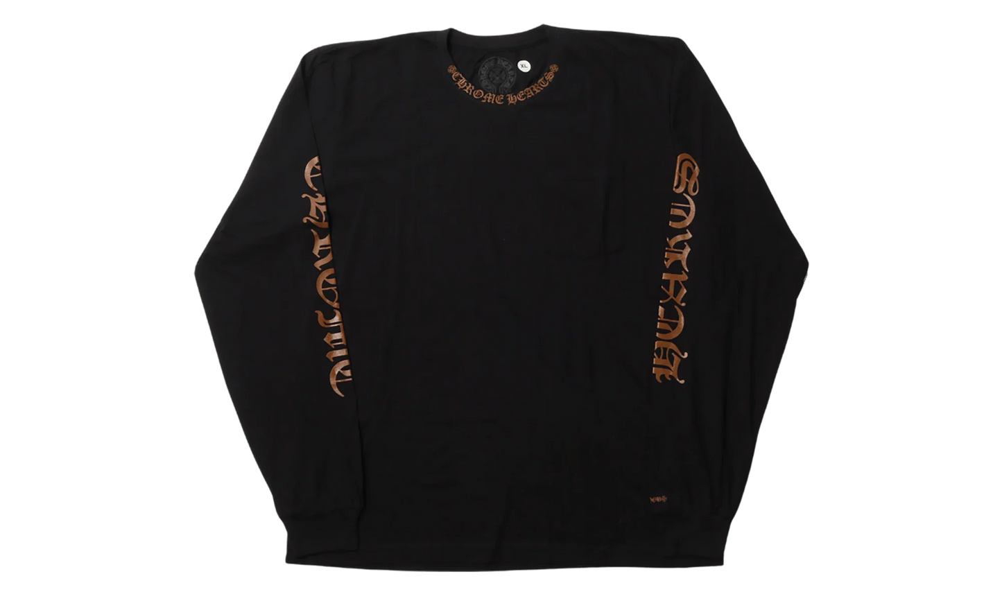 Neck Logo Long Sleeve Tee "Black / Brown" CHRM0908