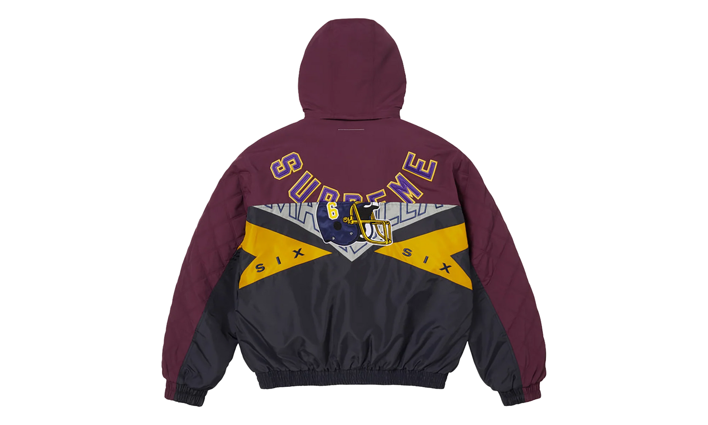 MM6 Maison Margiela Split Stadium Jacket "SS26 - Navy" SU27192
