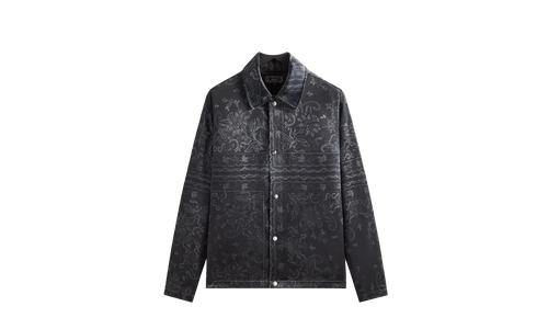 Panelled Bandana Long Sleeve Coaches Jacket "Black" khm033607 001